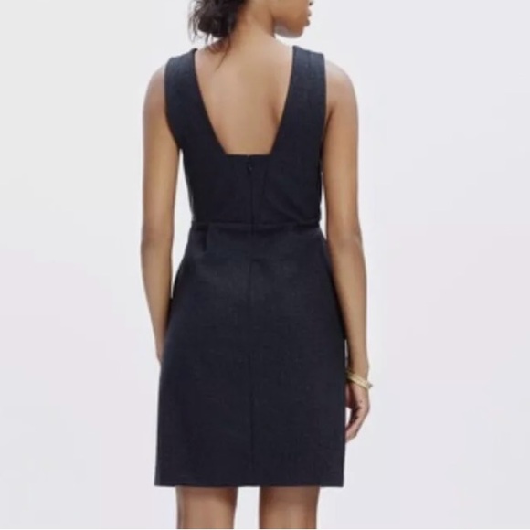 Madewell Women's Sheath Dress Leather Side Panel - Picture 6 of 6